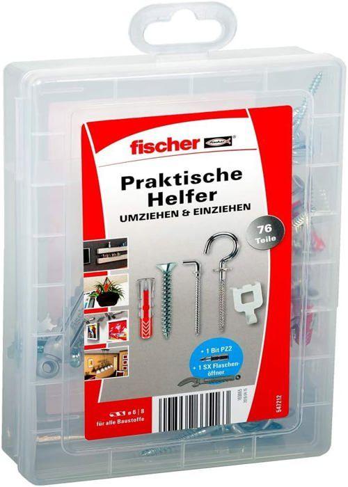 Cheville - fischer - 547212 - gris - nylon - lot de 50