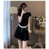 2025 Women's Summer Casual Sportswear: Short Sleeve Top & Skirt Set