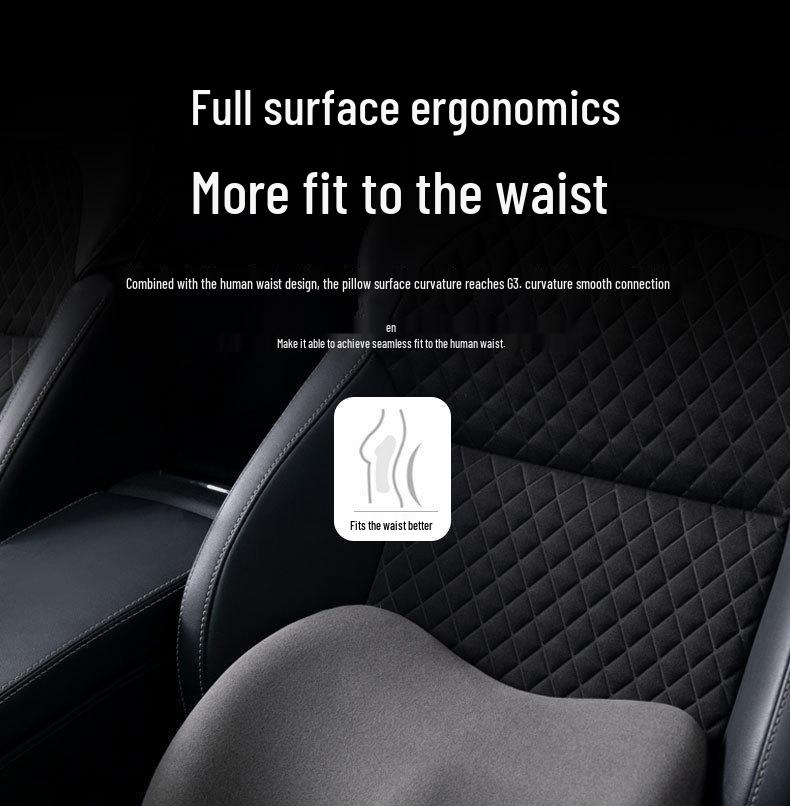 Car Cushion Lumbar Support Seat Back Pad Pillow