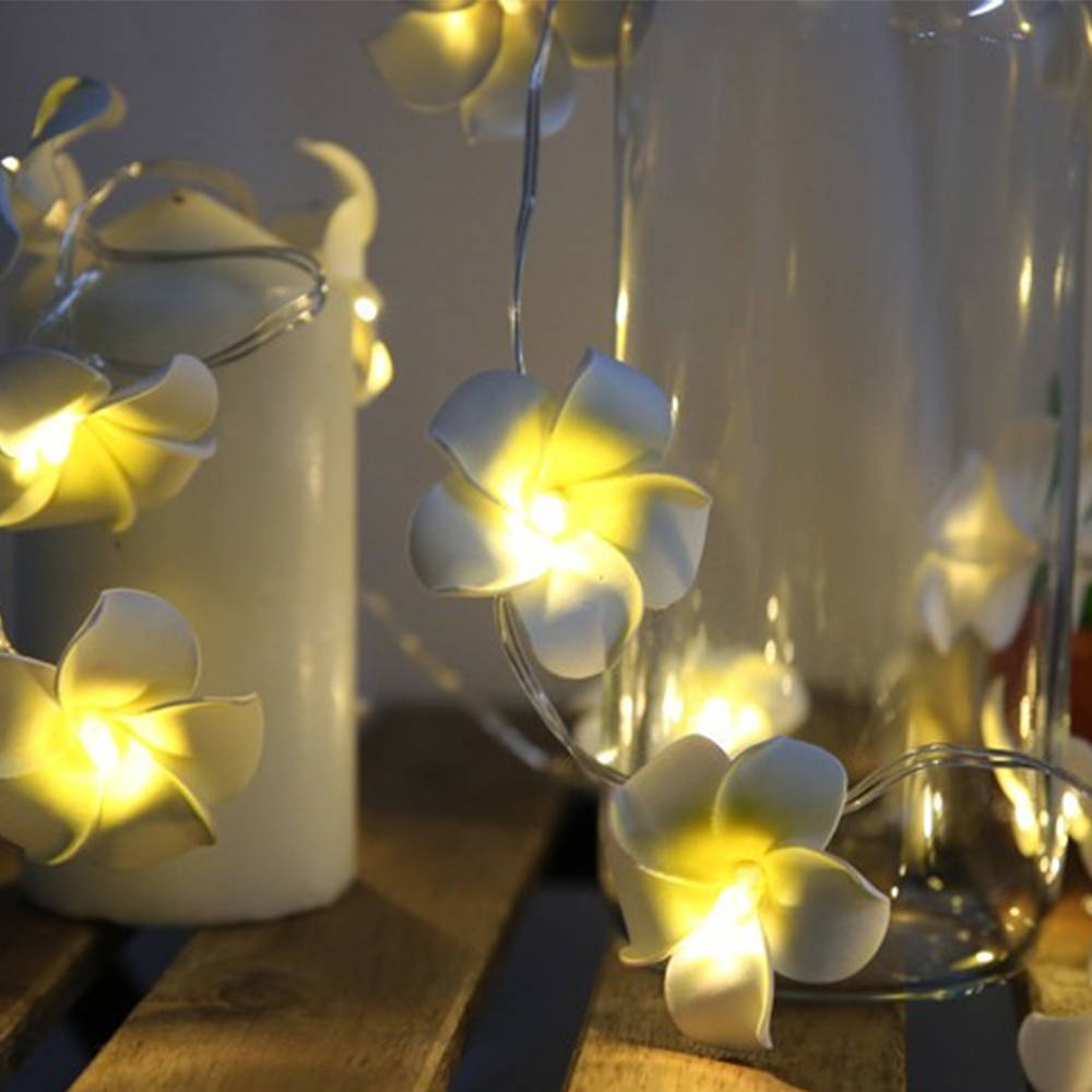 Artificial Flowers for Decoration Led String Lights Bedroom Home Decor Battery Operated Fairy Lights for Wedding Party