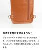 [aso] Genuine Leather Body Bag, Men's Cowhide Leather Pouch, One-Shoulder Bag, CH-P123 (Khaki)
