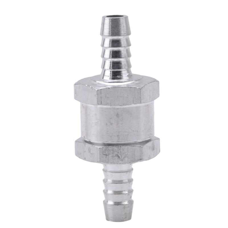 

Серебряный односторонний обратный клапан Автомобильный алюминиевый сплав Бензин Дизельное топливо Универсальные аксессуары для автомобилей Корабль Вертолеты