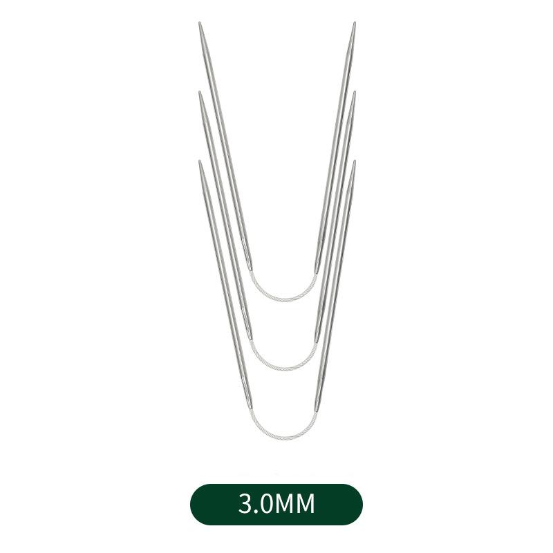 3pcs/Set Circular Knitting Needles Sweater Knitting Needle Tools Small Loop Needle DIY Knitting Needles Kits DIY Tool Accessory