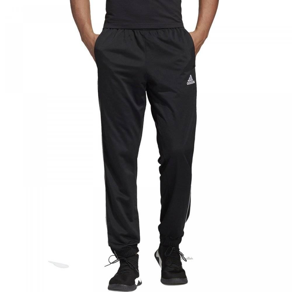 Adidas Logo Print Mid-Waist Joggers Men Bottoms Black CE9050
