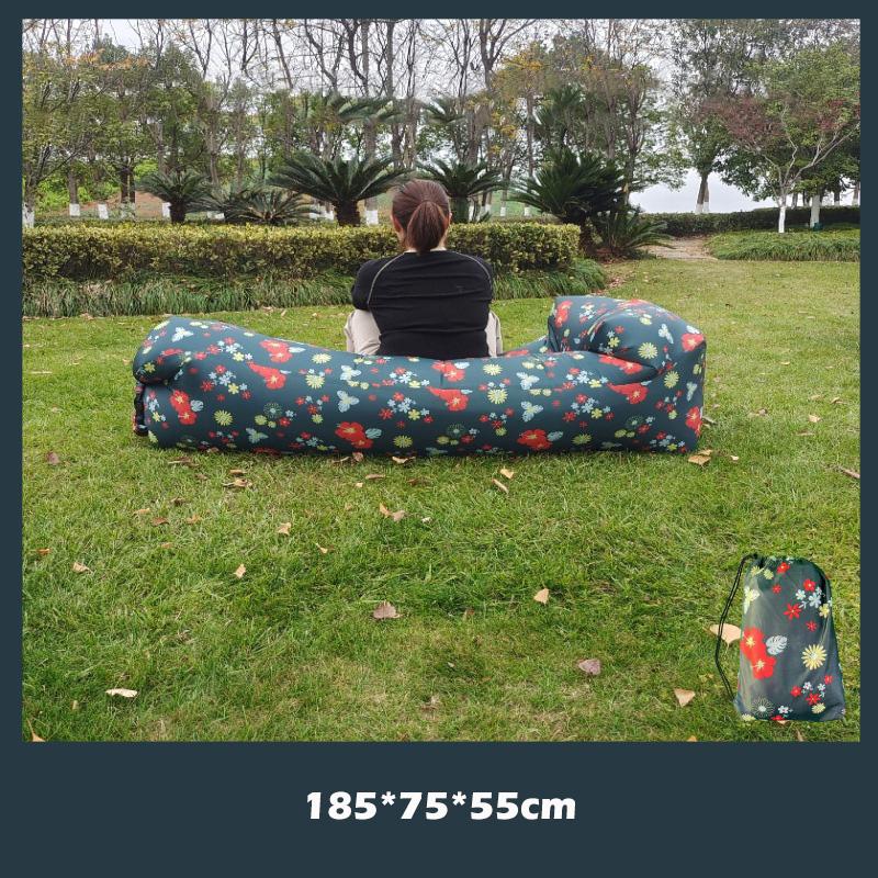 Outdoor Air Lazy Inflatable Sofa Bag Portable Camping Sofa Mattress Music Festival Concert Recliner