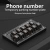 Luminous Temporary Car Parking Sign with Phone Number Plate