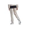 adidas Logo Print Drawstring Cuffed Long Sports Pants Women Pants Gray Brown IC5714