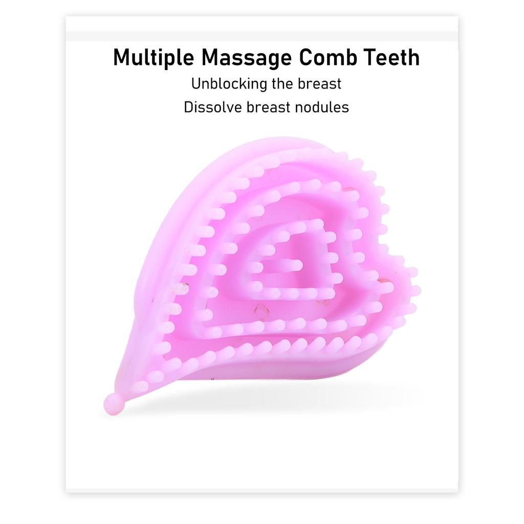 Body Meridian Massage Brush Dissolving Nodules Lymphatic Drainage Silicone Breast Slimming Brush