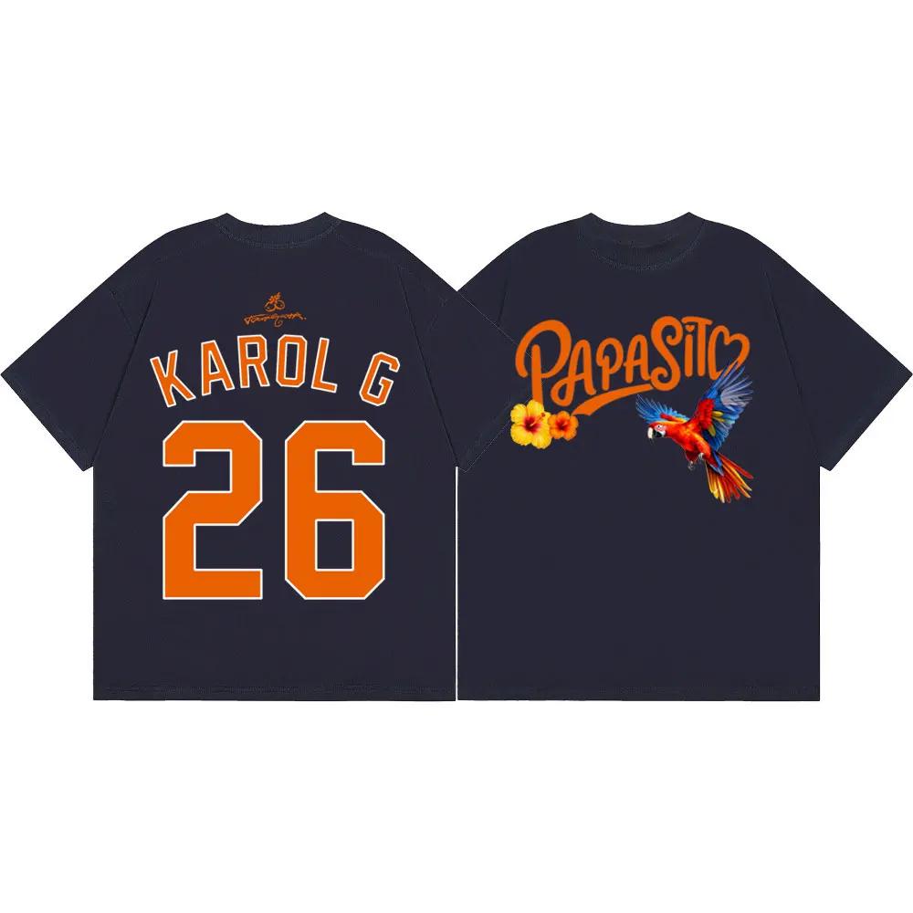 Karol G Tropicoqueta Tour 2026 T-Shirt Herren Damen Kleidung Harajuku Y2k Stil T-Shirt Sommer Mode Lässige Kurzarm-T-Shirts
