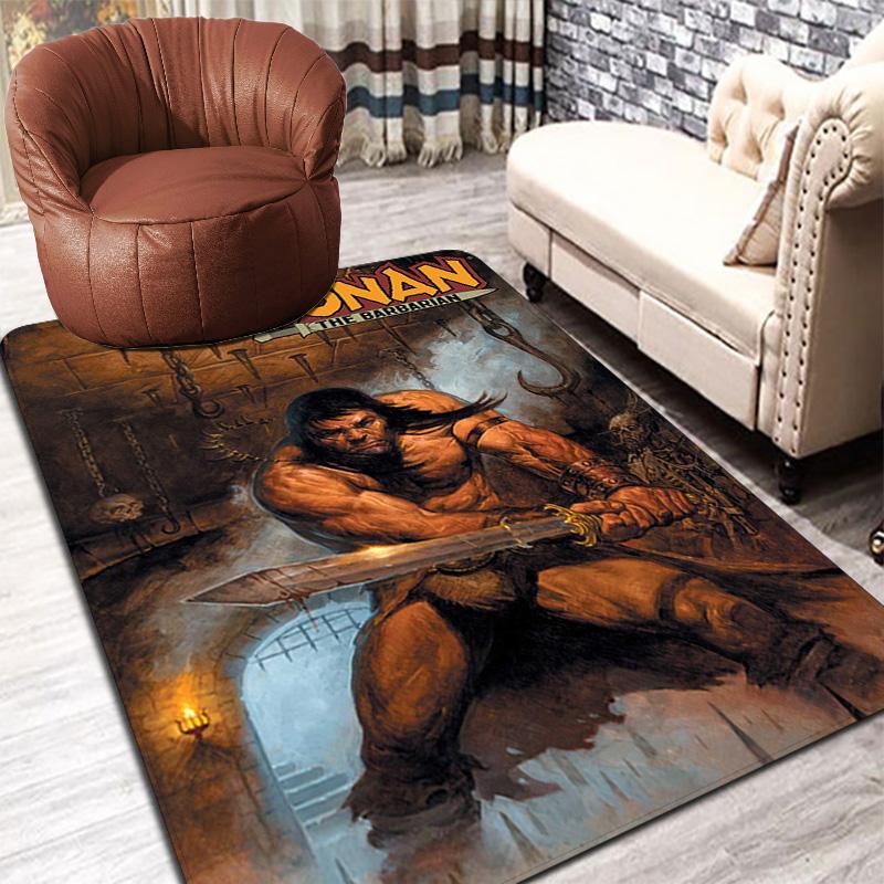 Conan the Barbarian Rug Floor Mat for Living Room or Bedroom Soft and Comfortable Carpet a Gift for Birthday and Holiday.SFF0917046