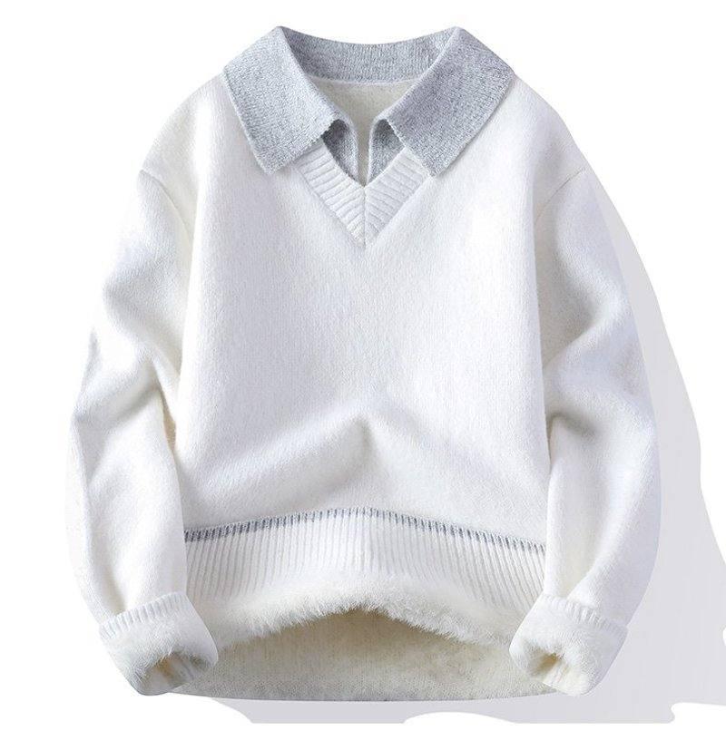 Herbst/Winter 2025 Herren Strickpullover mit Revers - Heißer Verkauf in Südostasien