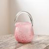 Pink Bucket Glass Handbag Bag Vase Ornament Creative Internet Celebrity Ins Feng Hydroponic Vase