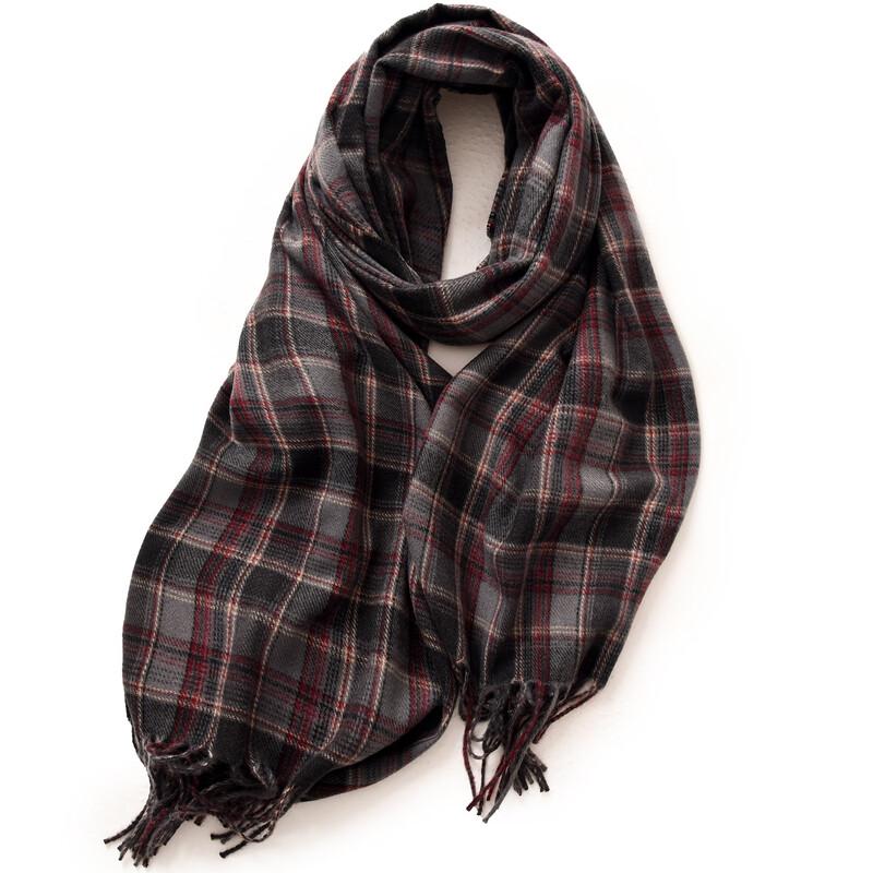 Fumade Women s Faux Cashmere Plaid Scarf