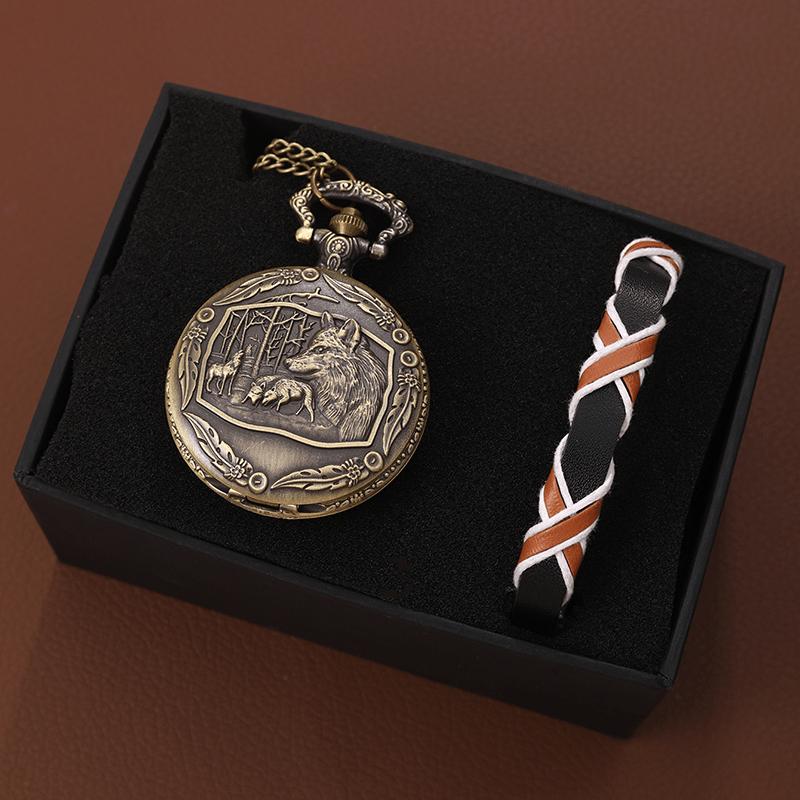 

2 шт./набор, 1 шт. набор карманных часов, различные карманные часы и 1 шт. модный браслет, идеальный подарок для семьи и друзей. 2pcs/set D