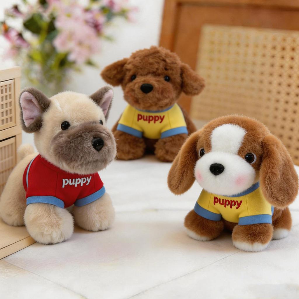 Plush Dog Toy 6in Soft Pp Cotton Small Animal Collectors Gift For Kids And Teens
