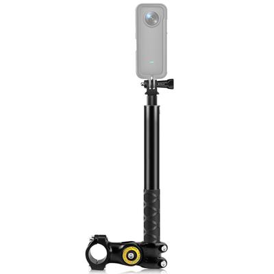 PULUZ PU817 Motociklo dviračio Selfie Stick vairo tvirtinimo kameros laikiklis 27,9 cm113,5 cm Reguliuojamas