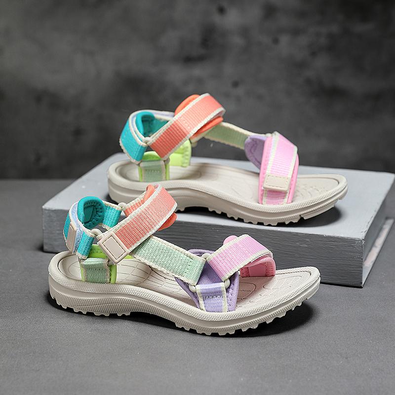 Summer girl's Fashion Lightweight Outdoor Leisure Trend Multi Color Sandals Beach Shoes Slippers