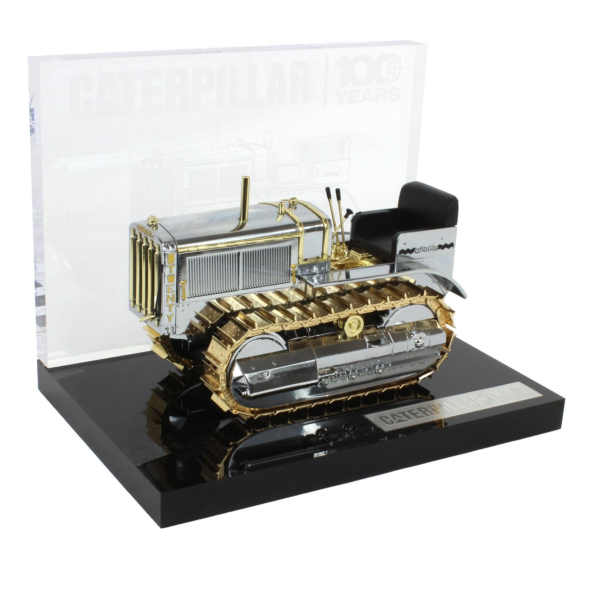 

DIECAST MASTERS Scale Caterpillar CAT 20 Tractor 100th Anniversary Special Gold Edition DM85760 1/16 Track-Type (Finished Product)