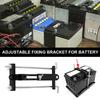 Verstellbare Halterung Korrosionsbeständig Batteriehalterung Rostfrei Batteriebefestigungshalterung Verdickt für Yacht LKW