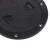 4/6/8In ABS Plastic White Black Round Deck Inspection Plate Hatch Cover Deck Plate Non Slip Detachable For Marine RV Yacht Boat