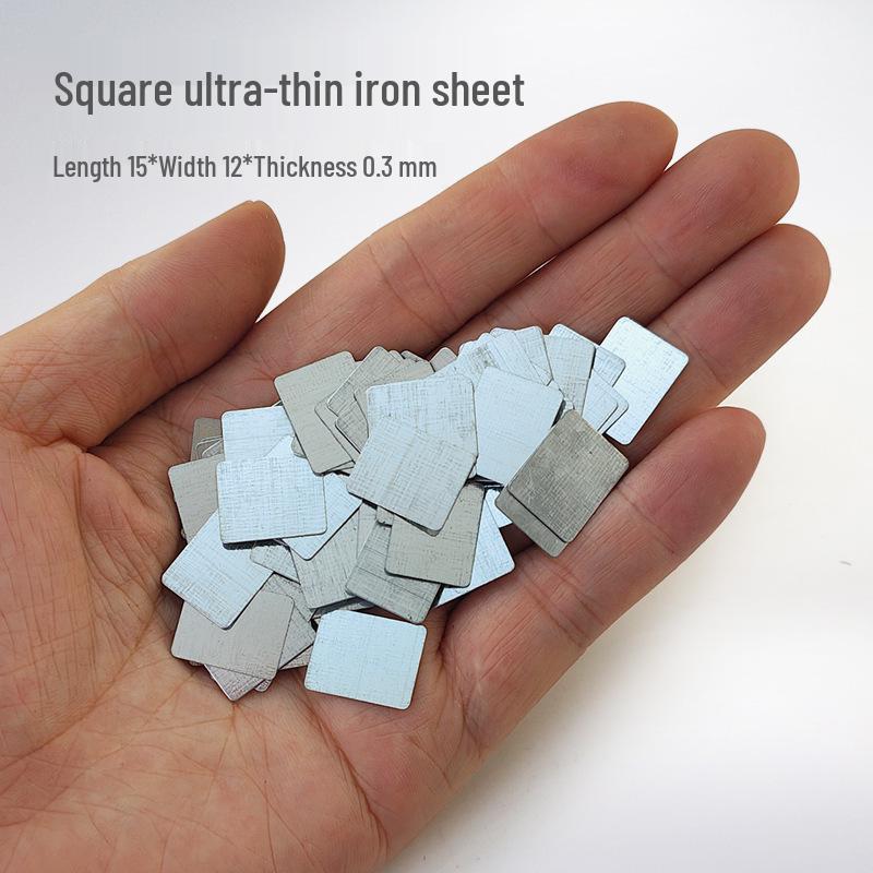 100 Round Galvanized Rust-Proof Magnetic Sheet Patches (0.3-1mm Thick)