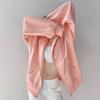 Womens Cozy Hoodie Cardigan With Pockets For Autumn Casual Wear