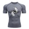 Men's Quick Dry Compression Workout T-Shirt, Steampunk Clock
