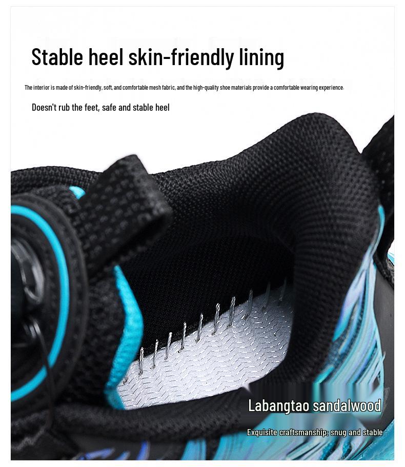 Atmungsaktive Sportschuhe für Jungen Herbst 2025 mit Drehverschluss zum Laufen