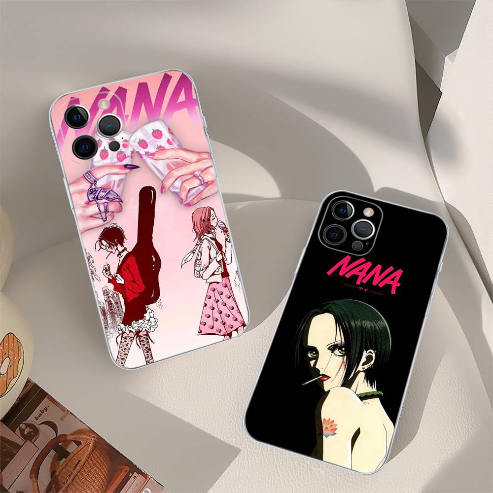 Anime Cool Nana Osaki Phone Case For iPhone 11 13 16 12 17 14 15 Pro Max Plus Soft Clear Back Cover Coque