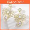 Alloy Butterfly Bow Earrings For Women With Retro Vintage Style Seasonal Accessory