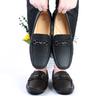 Genuine Leather Shoes for Men Casual Style Loafers Breathable Metal Buckle Moccasins Comfortable Business Slip on Flats