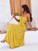 Womens Summer Boho Maxi Dress Spaghetti Strap Side Cut Out Backless Dress