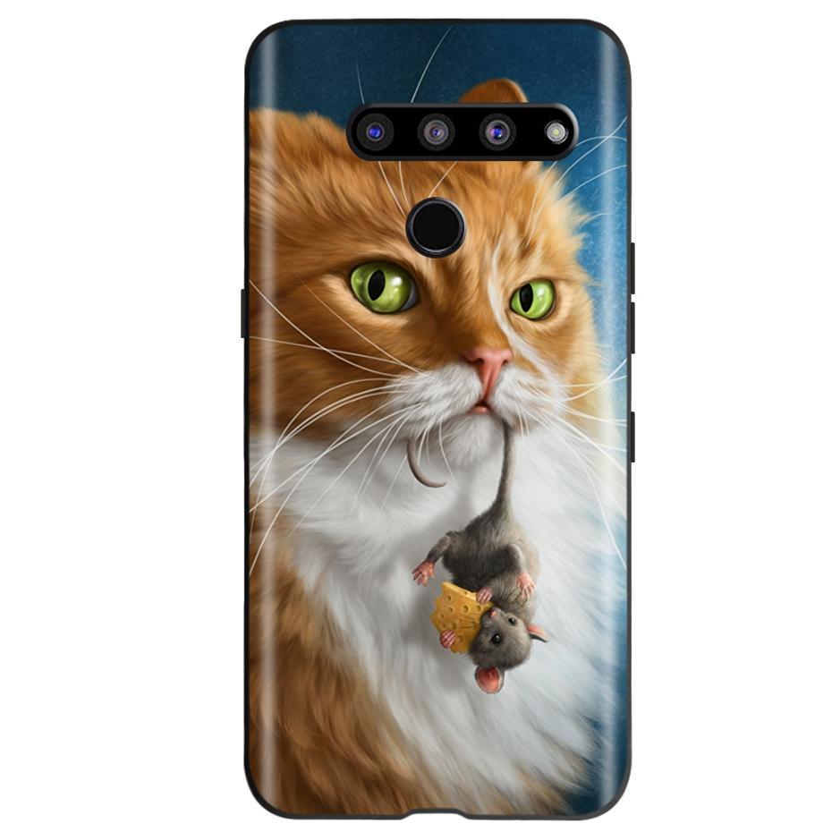 For LG V50 ThinQ 5G Case Fashion Pattern Soft Silicone TPU Phone Case For LG V50S ThinQ 5G V50 50S V500N V450 V510N Funda