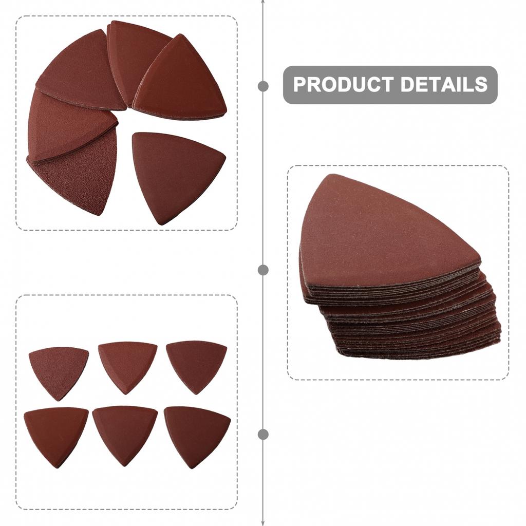 Triangle Sandpaper Sanding Disc 120 180 3-1/8 Inch