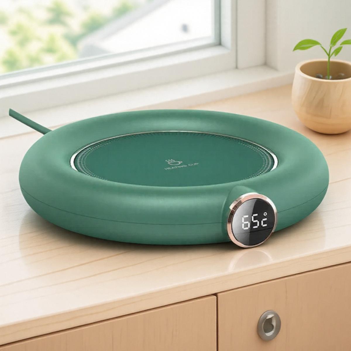 

USB Теплые подставки Светодиодный дисплей Электрический нагреватель 3 температурных режима для дома офиса Кофе Молоко Чай Вода Нагревательная подкладка 117x23mm&Round