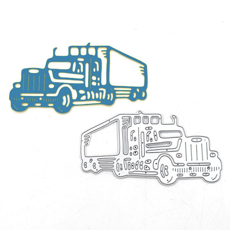Truck Metal Steel Cutting Dies Stencils Scrapbooking Craft Die 3D DIY Festival Card Making