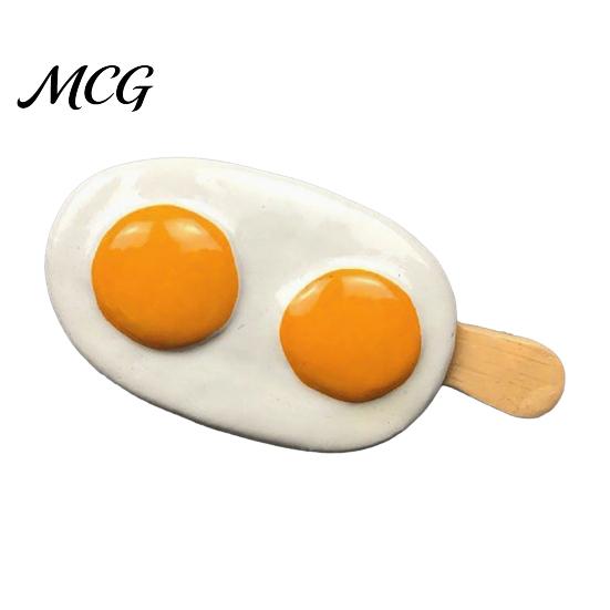 Refrigerator Decor Magnet Simulated Egg Magnet, Resin 3D Decorative Fridge Cartoon Memo Notes Photo Holder for Home Kitchen Office