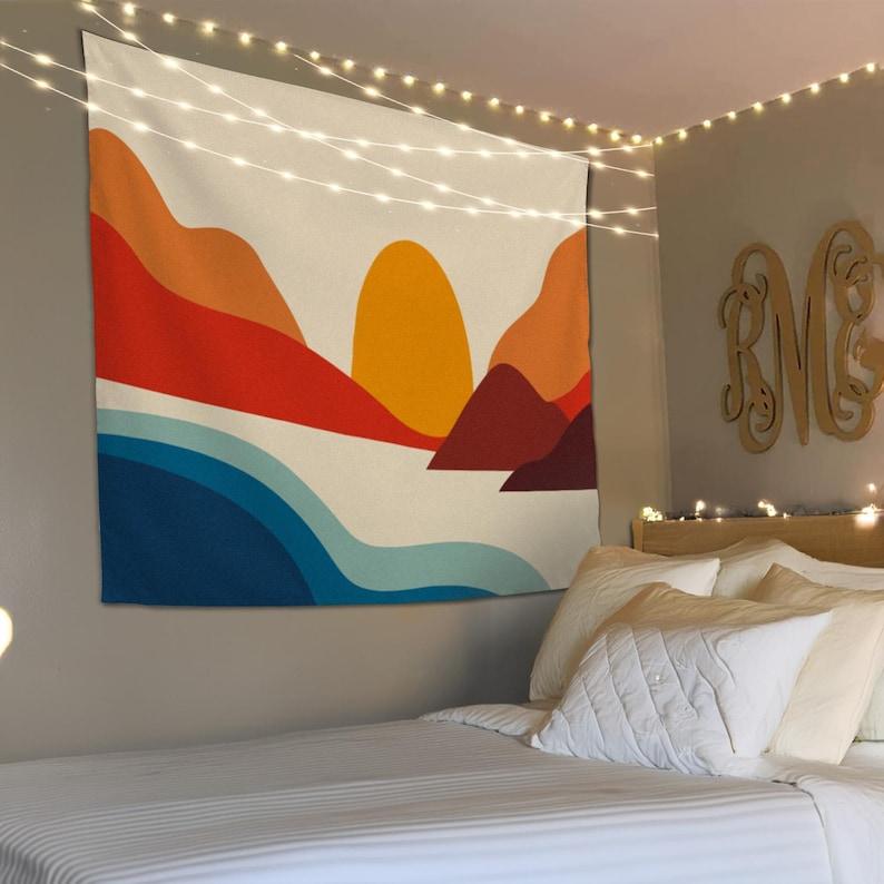 Abstract Sun tapestry 75x100 чёрный