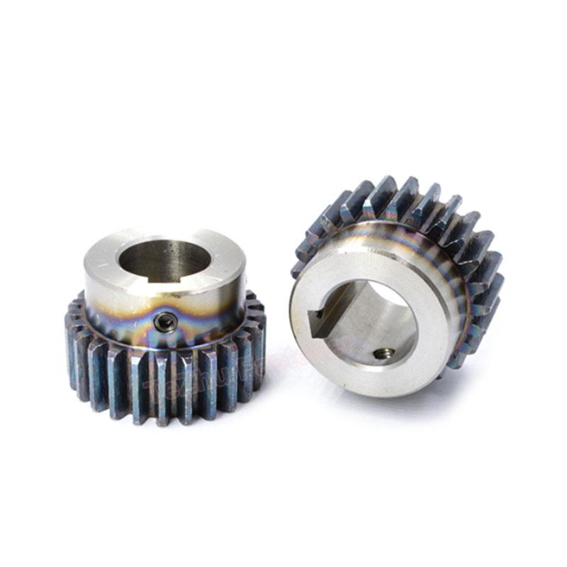 1 pz. Ruota Dentata Cilindrica con Passo 20 22 24 25 28 30 32 35 40 45 50 60 Denti Acciaio 45# Modulo 1.5 Ingranaggi Motore Foro con Chavetta 12-25mm
