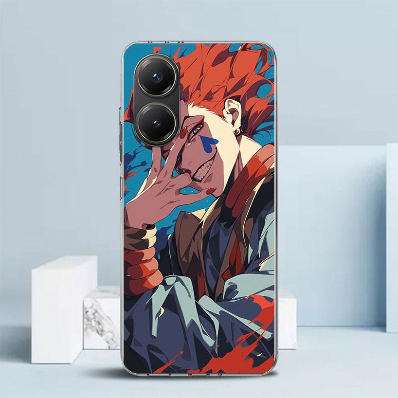 Huner X-Hunters Hisoka Phone Case For Xiaomi Poco F7 Ultra X5 X6 X7 Pro M7 Redmi 15C 15 13C 13 12C 12 10C 10 10A 9 9C 9A 9T Cove