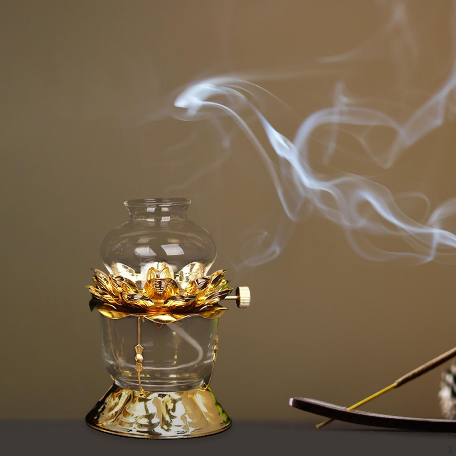 

Масляная лампа буддийские аксессуары свеча цветок лотоса для храма праздничные украшения S