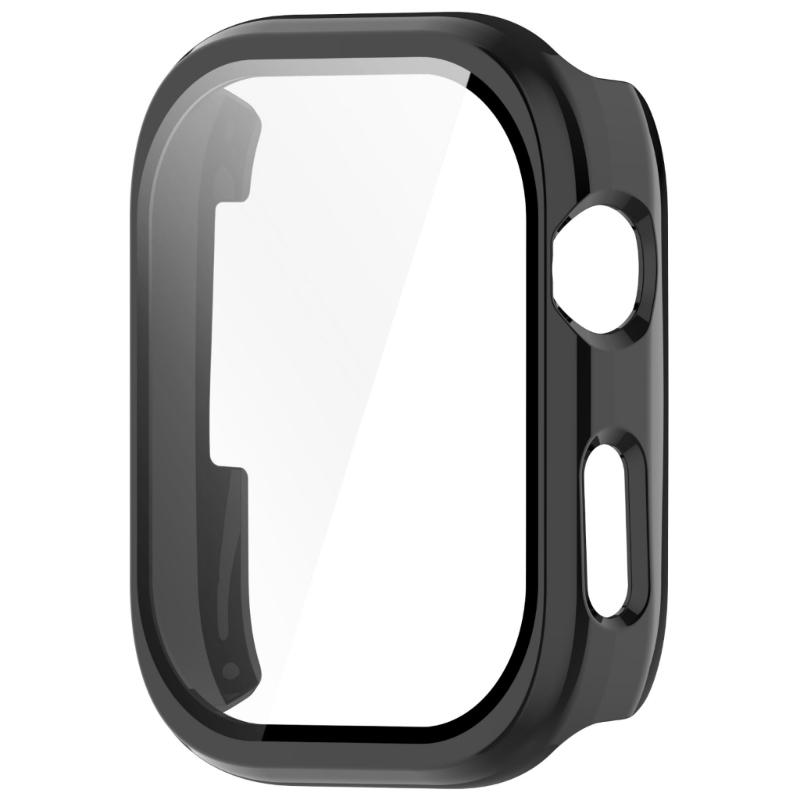 Scratch Proof Protective Cover For Smartwatch With Integrated Screen Guard Shockproof Prevents Damage PC Tempered Glass