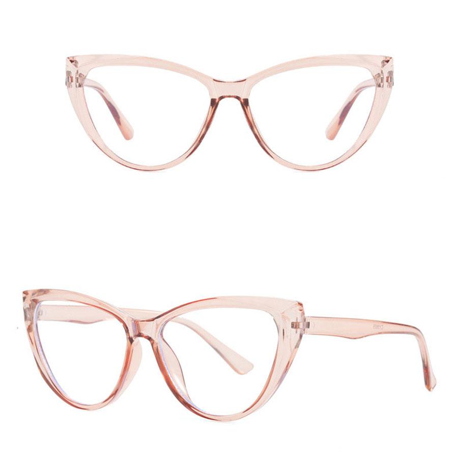 Cat's Eye Large Frame Decorative Glasses Frame Women's Computer Glasses