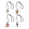 Artistics Ceramic Leaf Necklace Textured Pendant On Adjustable Chain Portable Jewelry Statement Pieces for Trendy Women