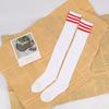 Long Socks With Three Stripes And Over The Knee College Style Performance Dance Women's Pressure Cotton Stocking