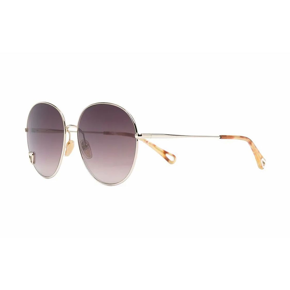

Chloe Chic Casual Round Sunglasses Women sunglasses CH0027S001 Gold,61