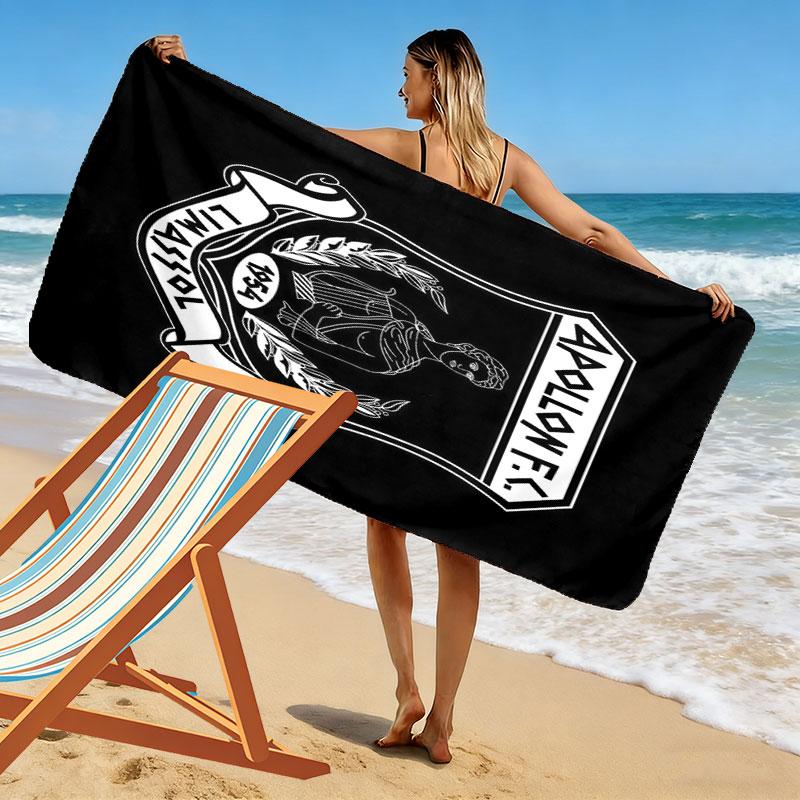 Apollon Limassol FC Print Beach Towel, Large Soft Quick Dry Towel for Beach Camping Swimming