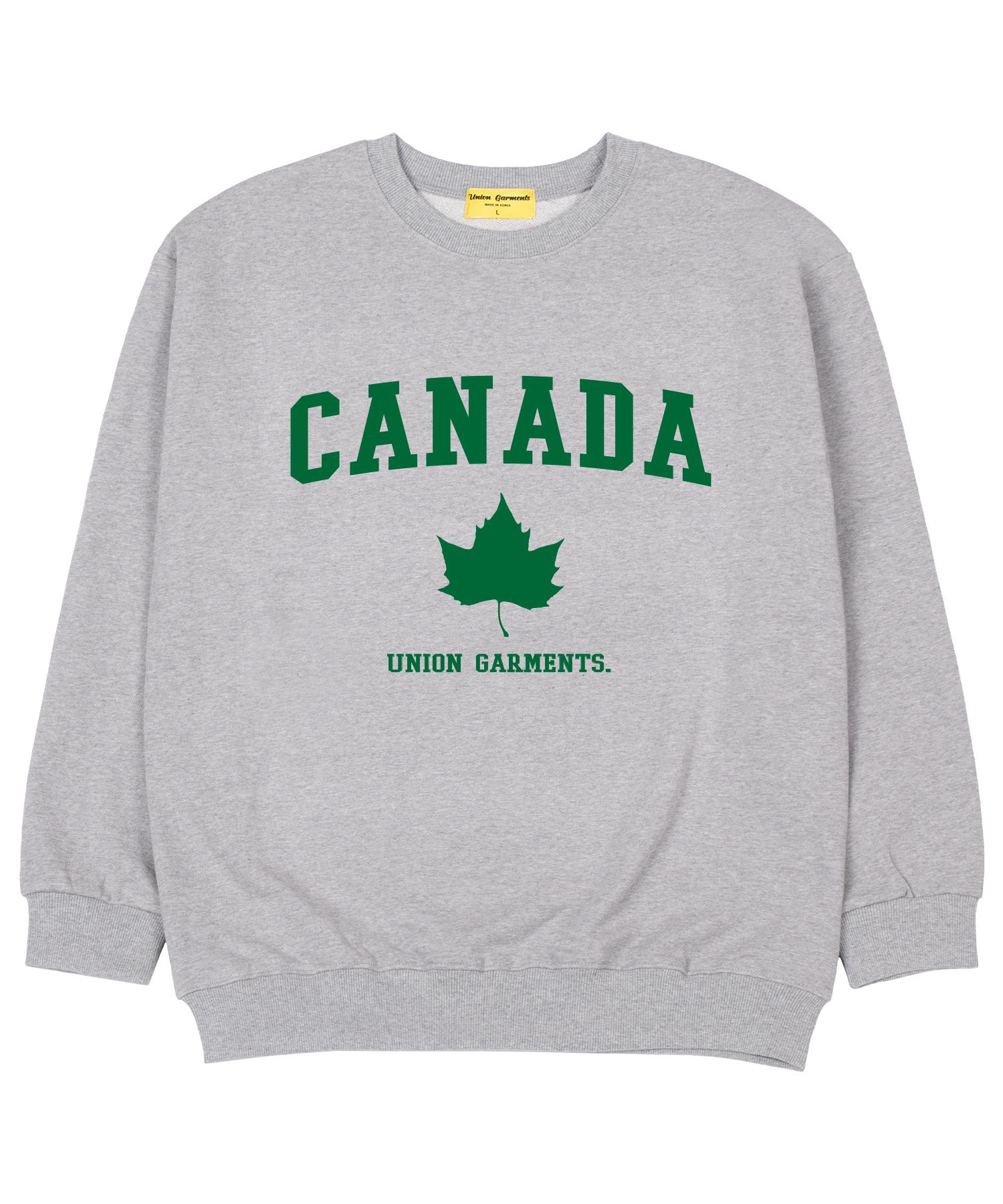 Union Garments Canada Свитшот оверсайз из французского терри Серый L