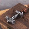 Viking Thor Hammer Necklace Stainless Steel Vegvisir Pendant Mens Amulet Jewelry Gift Vintage Norse Viking Style