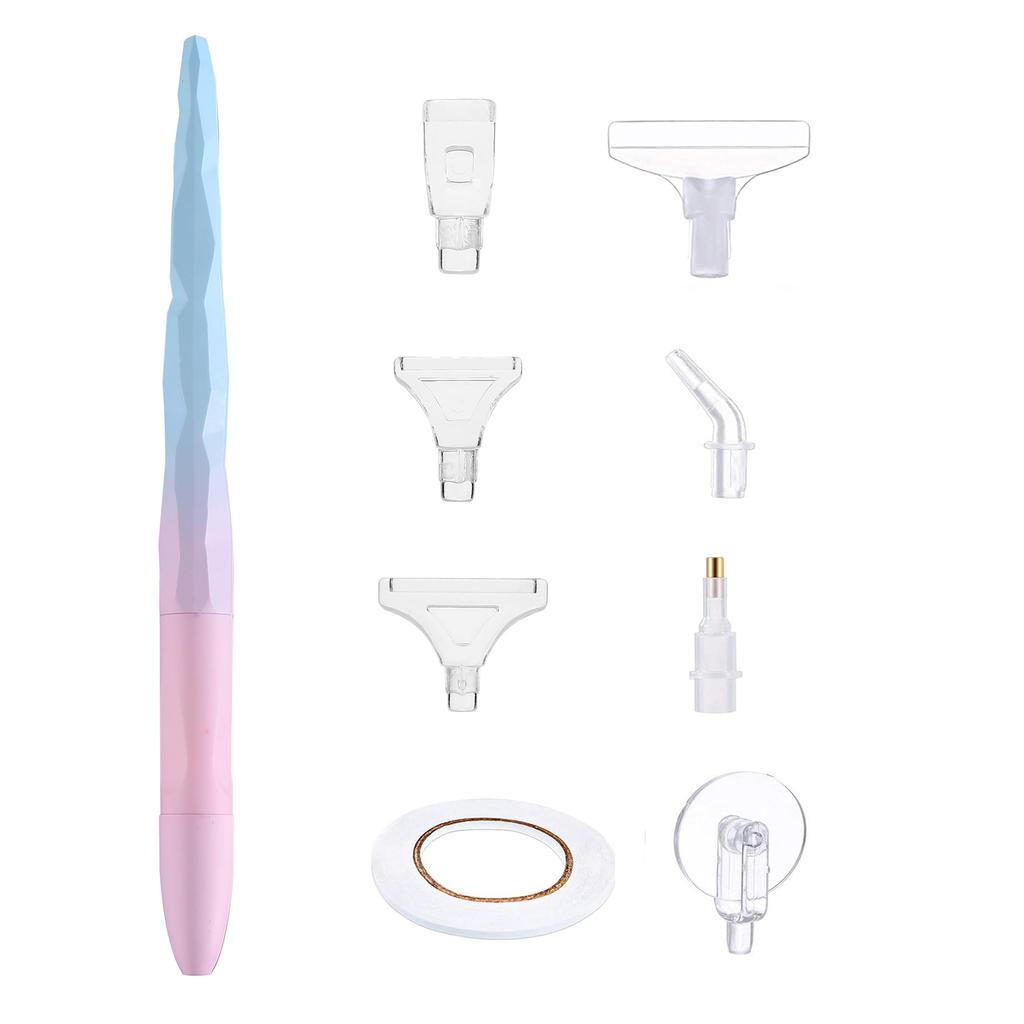 5D Diamond Painting Pen Roller Scroll Plating Wheel Point Drill Pens Kits Diamond Embroidery Accessories With Adhesive Tape Set